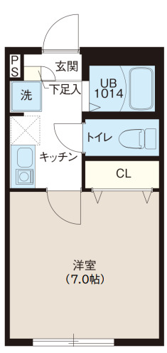 板橋区坂下のマンションの間取り