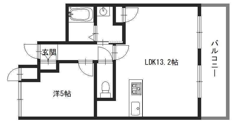 ネオクオーツ幸　弐番館の間取り