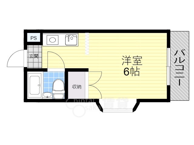 池田市井口堂のマンションの間取り