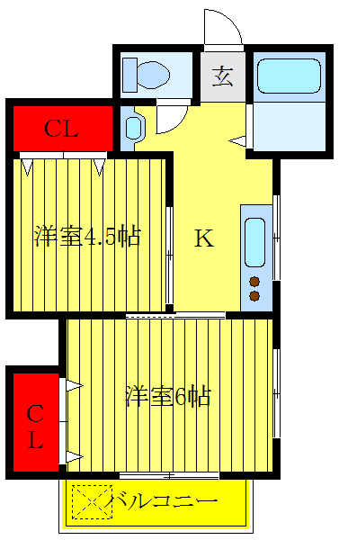 コーポ伊藤の間取り