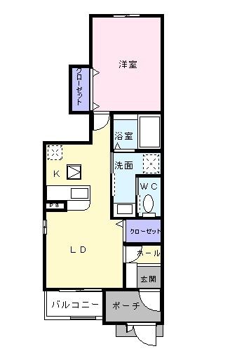 フラン　アルカンシエルの間取り