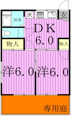 コーポヤブサキの間取り