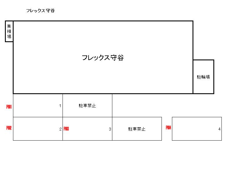 【フレックス守谷の駐車場】