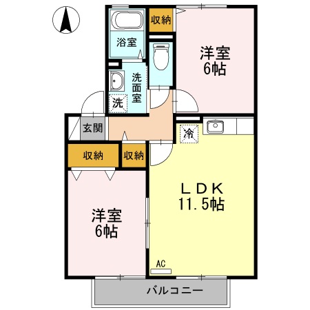 ソシア豊府の間取り