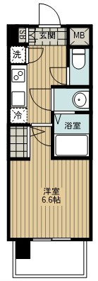 大阪市天王寺区国分町のマンションの間取り