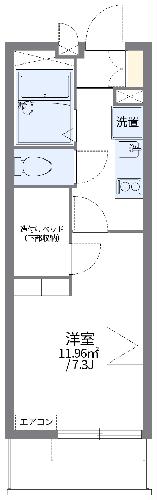 レオパレス青雲の間取り