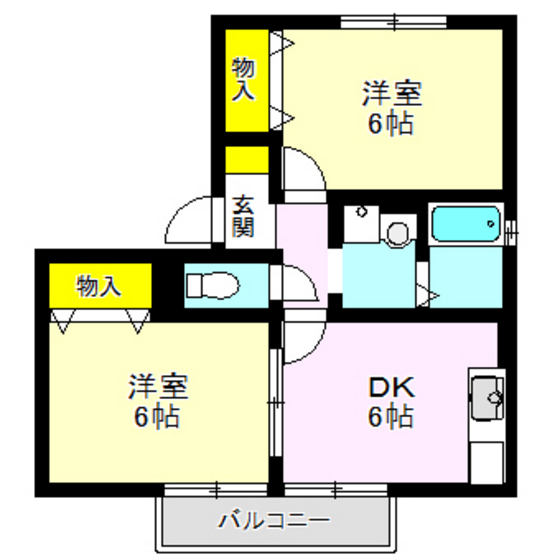 プルニエＫの間取り