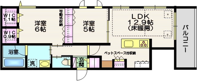 大田区久が原のマンションの間取り