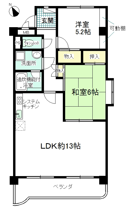 グランパスマーサの間取り