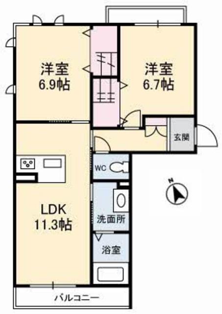 グランドソレイユ新山口の間取り