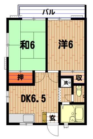 横浜市神奈川区羽沢町のアパートの間取り