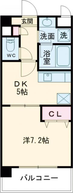 三田市上井沢のマンションの間取り