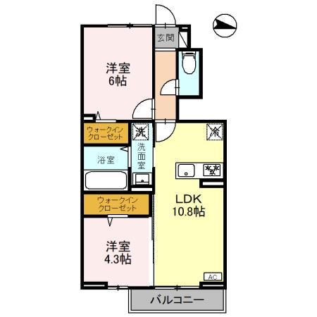 板橋区泉町のアパートの間取り