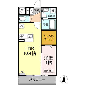 【フロレスタ上杉の間取り】