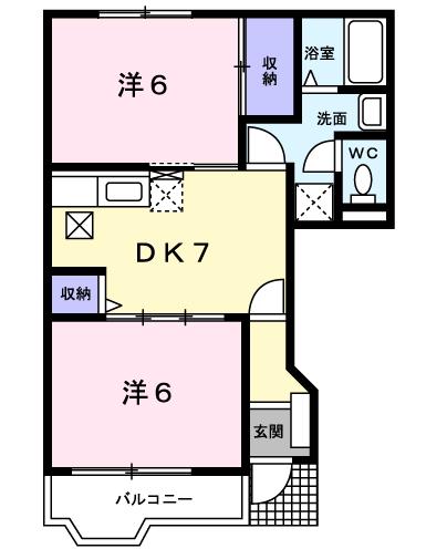 ソレアードＡの間取り