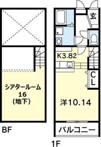 パルティ北矢三の間取り