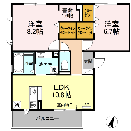 リヴェールの間取り