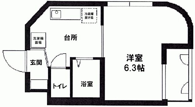 渋谷区大山町のマンションの間取り