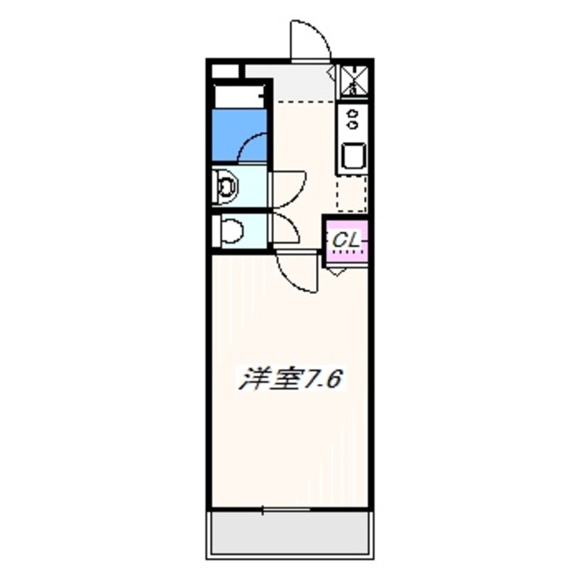 泉佐野市鶴原のアパートの間取り