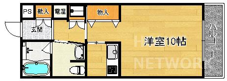 エスアンプレミア御所北の間取り