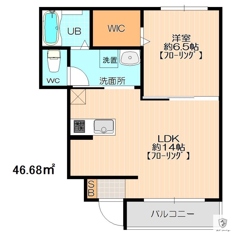 多治見市姫町のアパートの間取り