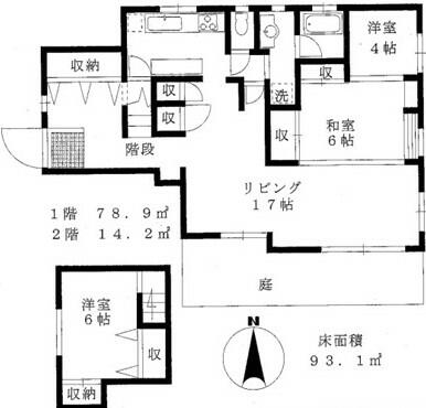 【杉並区松庵のアパートの間取り】