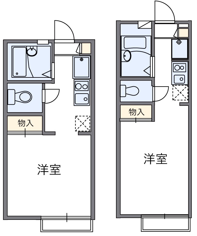 横須賀市長沢のアパートの間取り