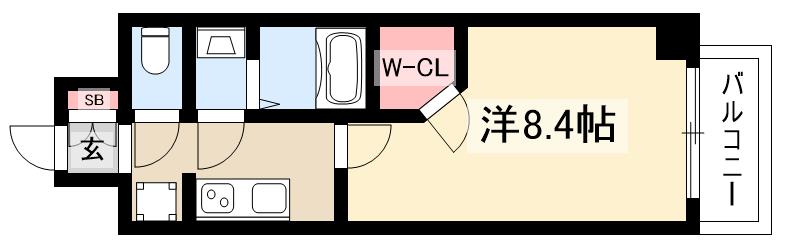 S-RESIDENCE今池beletaの間取り