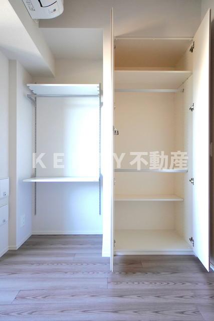 収納　たっぷりとした収納スペースです
