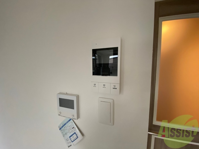 セキュリティ　インターホンです。オートロック付きで安心のマンションです。