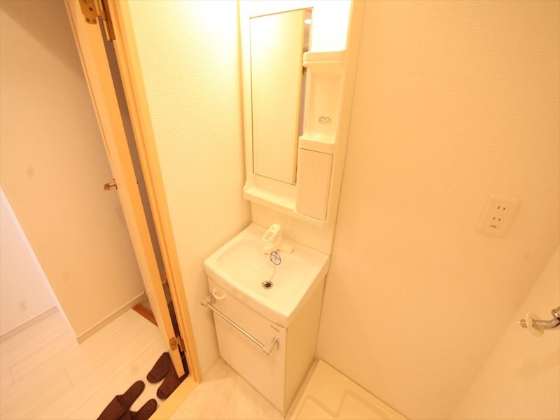 洗面設備　脱衣所　独立洗面台　収納スペース有