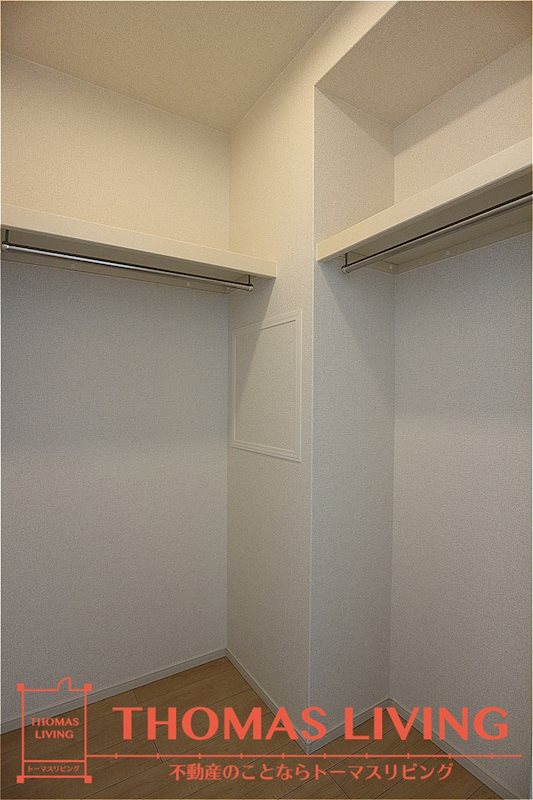 収納　大容量のウォークインクローゼットです。