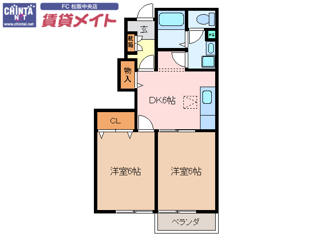 スクエアガーデンＭの間取り