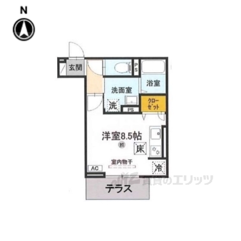 ヴェルソー石山の間取り写真