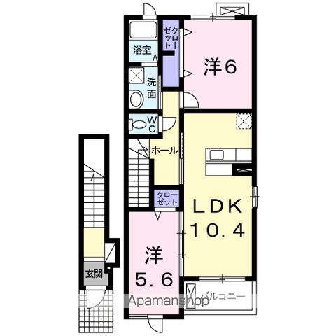 ＪＲ東海道本線 高塚駅 徒歩5分 2階建 築16年の間取り写真