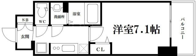 地下鉄中央線 九条駅 徒歩2分 15階建 築6年の間取り写真