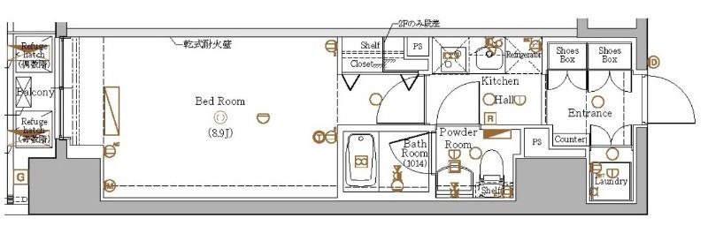 ブレシア銀座イーストの間取り写真