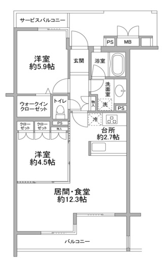 ホーフ横浜旭ヶ丘の間取り写真