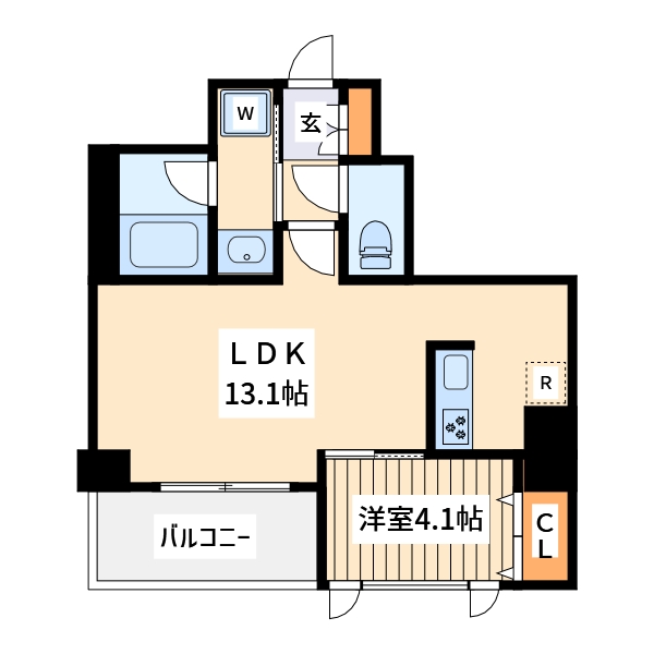 コンフォートスクエア川崎の間取り写真