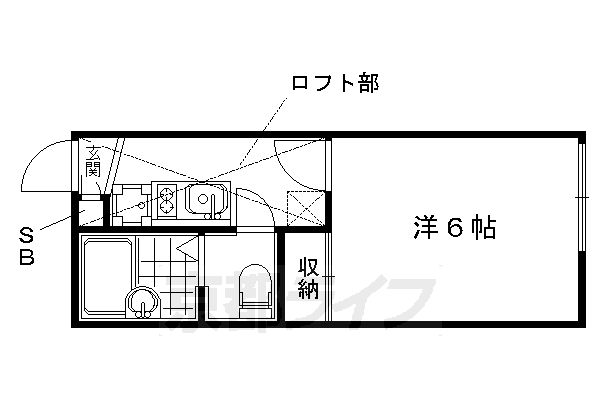 レオパレス円町の間取り写真