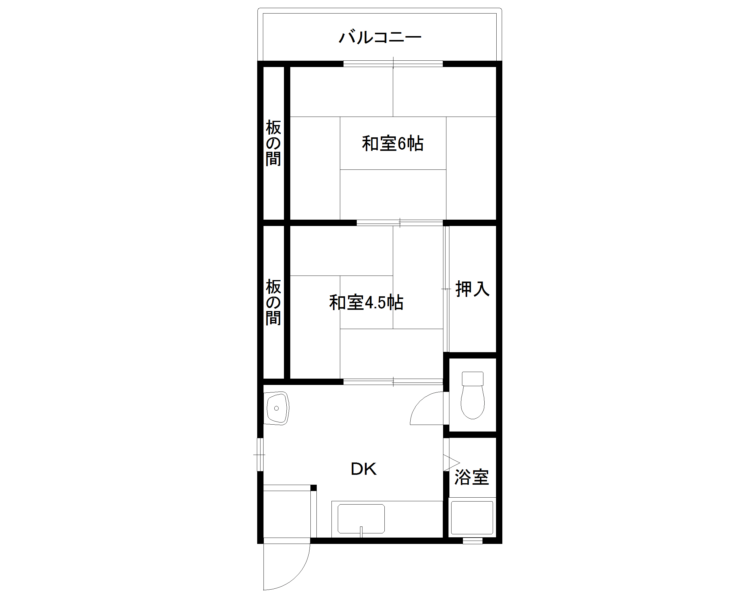 よしやハイツの間取り