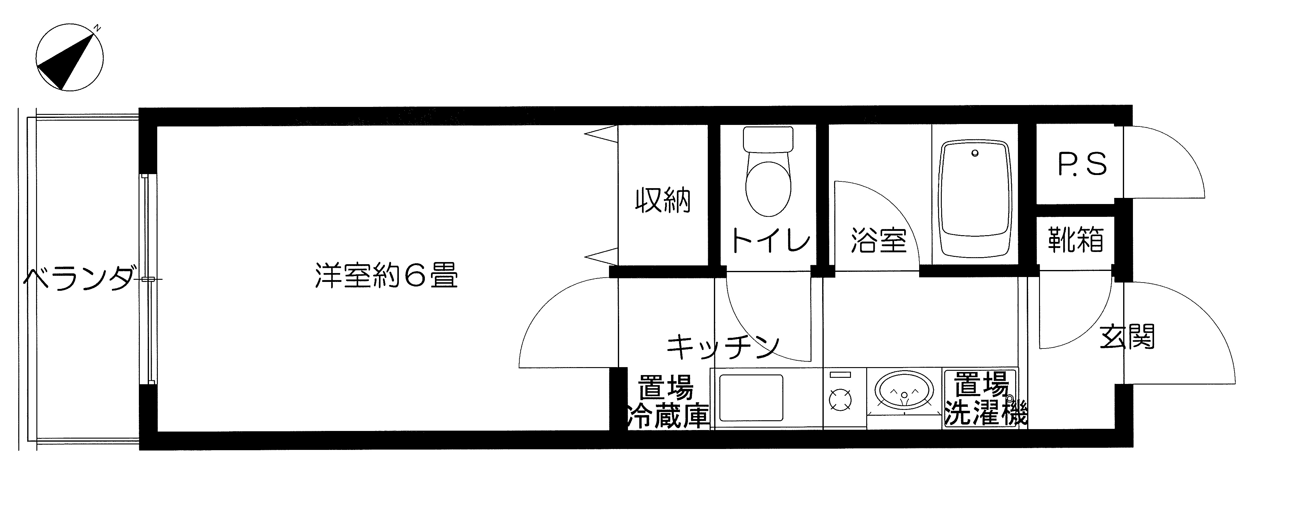 リバーサイド横路の間取り