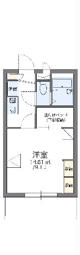 レオパレスグリーンヒルズの間取り