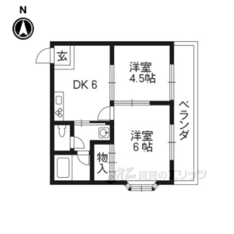 ベルビュー廣田の間取り