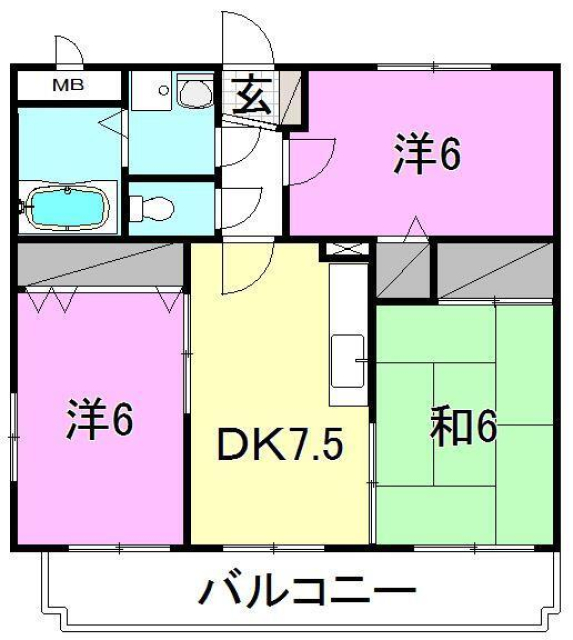 レ・セーナ小坂の間取り