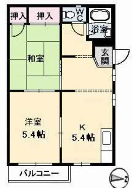 太華ハイツ　Ｂの間取り