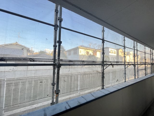 眺望　外壁塗装時の写真ですが、展望はすっきりしています。