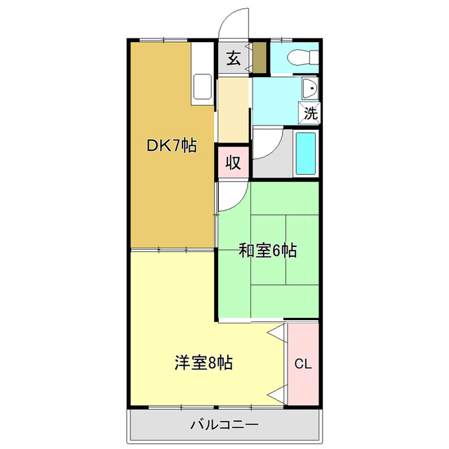 カーサＮＡＫＡＮＯの間取り