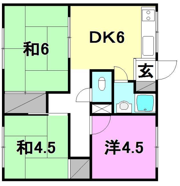 大盛マンションの間取り