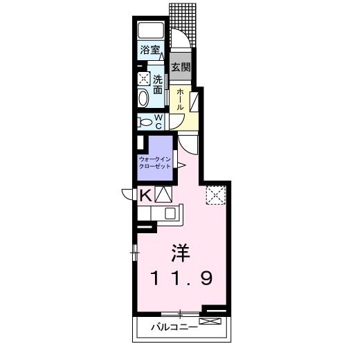 大崎市古川のアパートの間取り